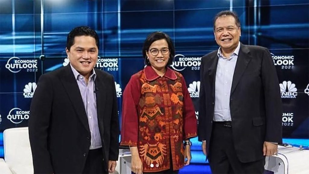 Sri Mulyani dan Erick Thohir